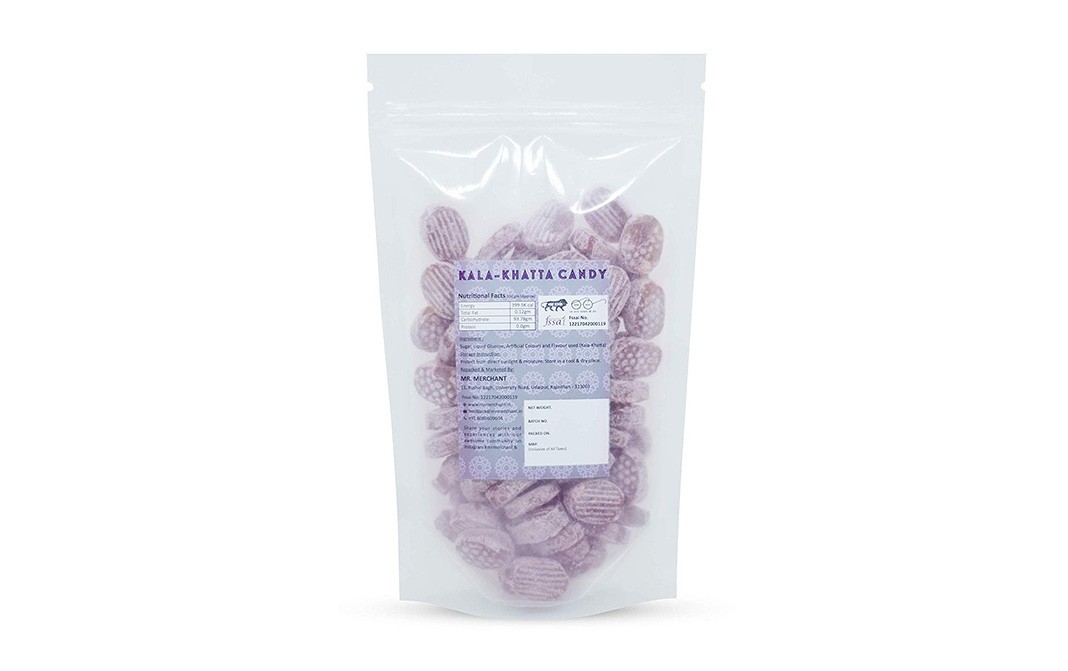 Mr. Merchant Kala-Khatta Candy    Pack  400 grams